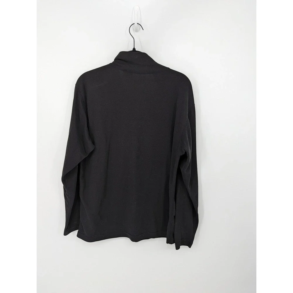 The North Face Pullover Men Large Black Quarter Zip Mock Neck Baselayer Gorpcore